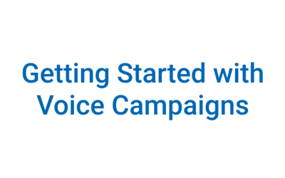 Getting Started with Outbound Voice Campaigns