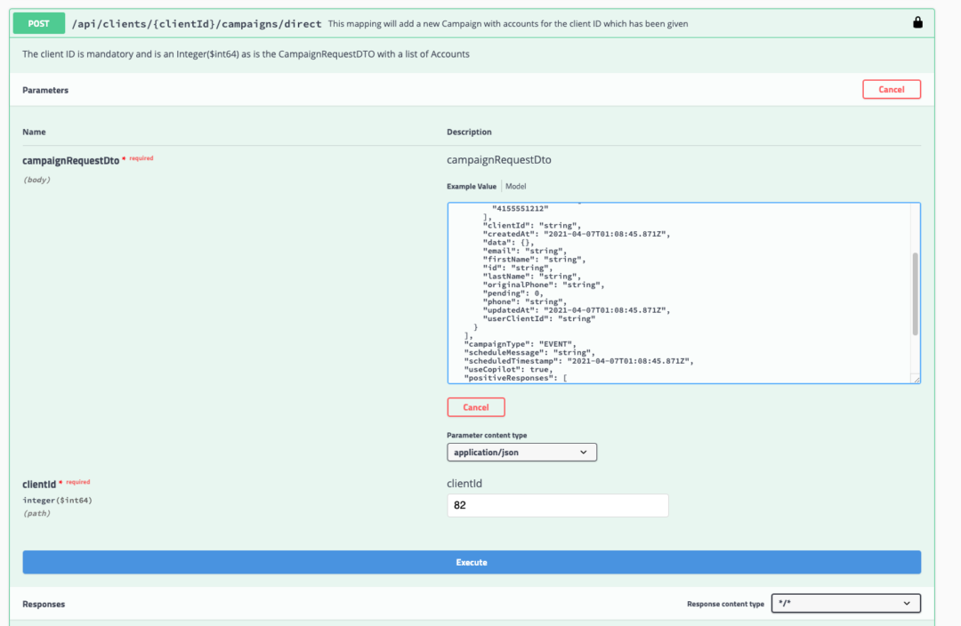 SMS API Configuration