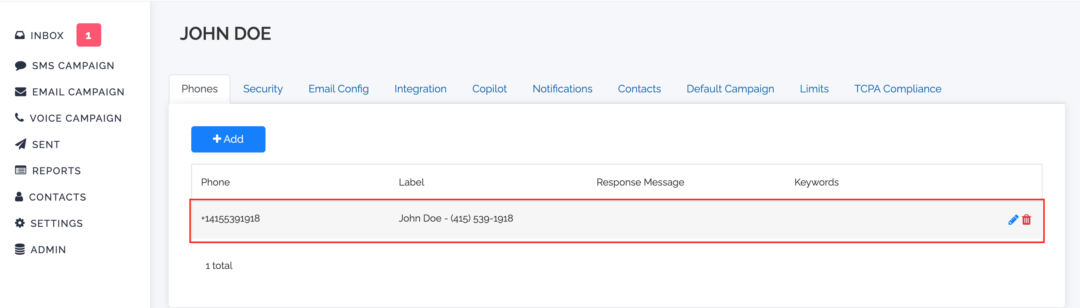 SMS Phone Number SMS Phone Number