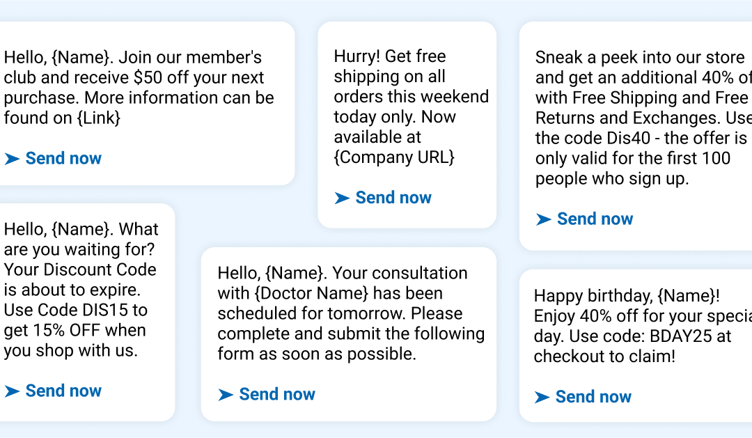 80+ Sales Text Message Templates for Every Industry