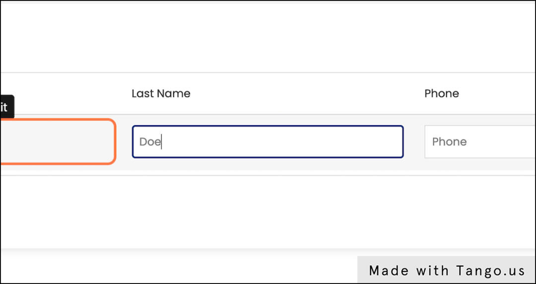 add-last-name Add last name of your contact