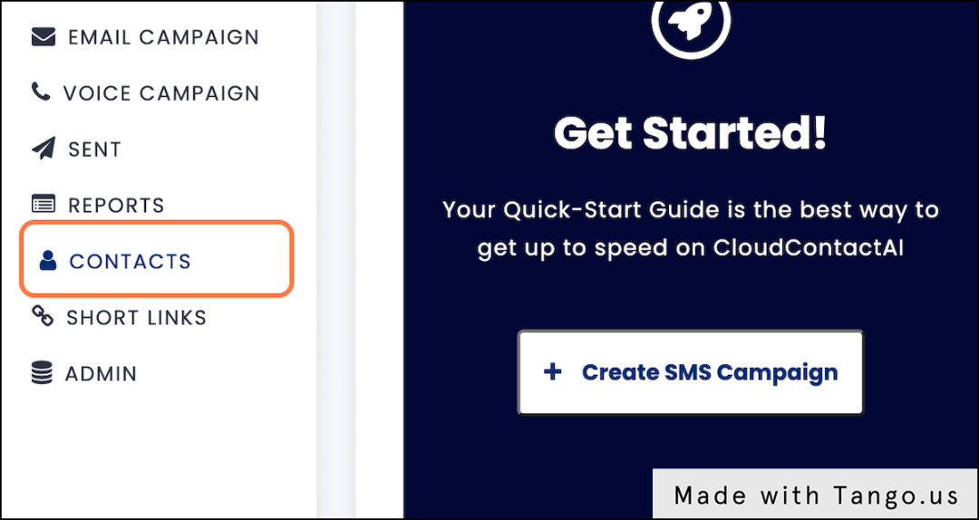 click-contacts-ccai Click Contacts from menu