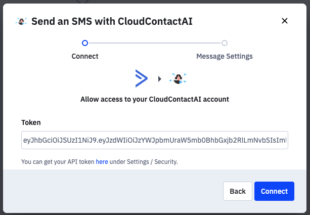 Connect activeCampaign to send bulk messages