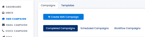 CloudContactAI Create SMS Campaign