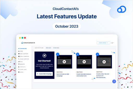 CloudContactAI’s Latest Features